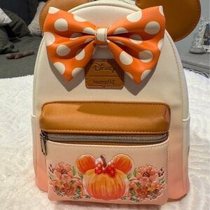 Loungefly Disney Fall/ Thanksgiving Backpack w/Pumpkin Minnie
